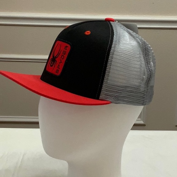 Spyder TRUCK DRIVER CAP - Blk/Red/Lim - Picture 2 of 16